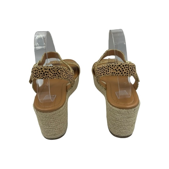 NWT J CREW Leopard Calf Hair Platform Espadrilles Black Tan Leopard 10 - Picture 9 of 11